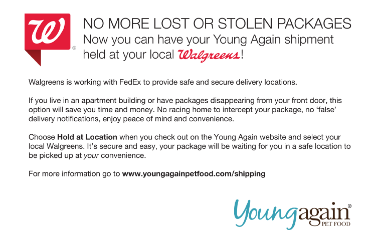 Ship to Walgreens for easy and secure pickup